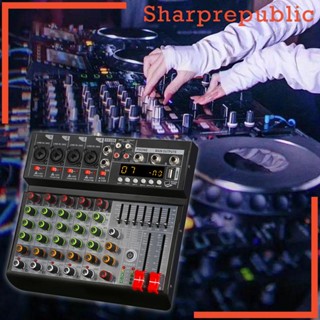 [Sharprepublic] เครื่องผสมเสียง 6 ช่อง สําหรับบันทึกเสียง DJ Stage Music