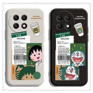 เคส OnePlus Nord CE 2 N10 9 9R 8T 11 10 10T PRO 5G โทรศัพท์มือถือแบบนิ่ม ลาย Starbucks สีดํา ขาว สําหรับ