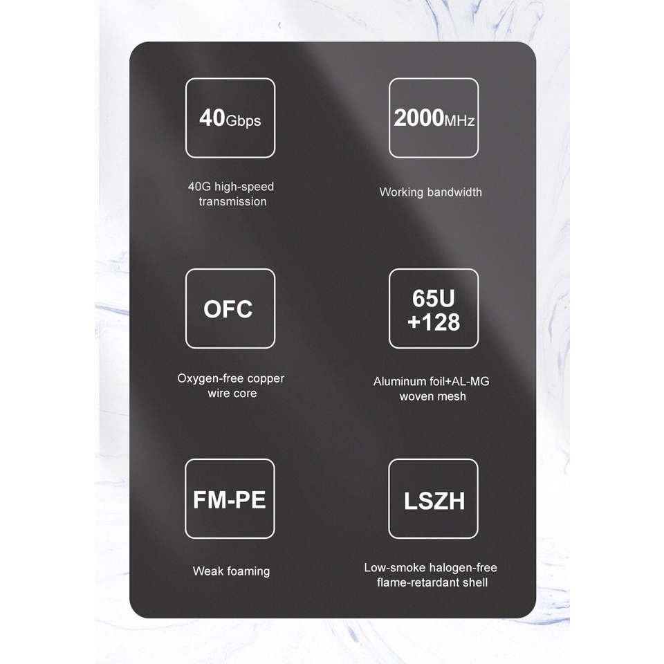 JT-COM RJ45 CAT8 สายเคเบิ้ลทองแดง 40Gbps 2000MHz S-FTP 22AWG 4PR OXYGEN LSZH ANSI-TIA 568C.2 1- ISO-IEC TR 11801 - รูปที่ 7