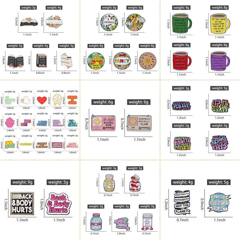 เข็มกลัดเคลือบ รูปขวดนม ชานม ขวดยา 50 แบบ ของขวัญสําหรับเพื่อน - รูปที่ 2