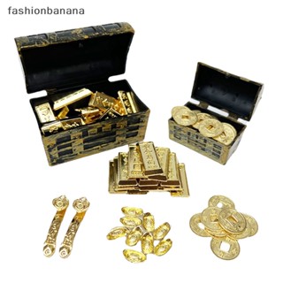 [fashionbanana] โมเดลเหรียญทอง ทองแดง ขนาดเล็ก 1:12 สําหรับตกแต่งบ้านตุ๊กตา 1 2 10 ชิ้น