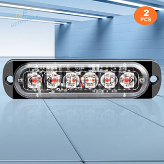 [Getdouble.th] ไฟฉุกเฉิน Led 6 ดวง 12V -24V สําหรับรถยนต์ รถจักรยานยนต์ รถบรรทุก [Getdouble.th]