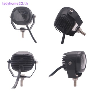 Doulady ไฟฟลัดไลท์ LED 10W 12V-80V สีแดง ฟ้า แดง สําหรับรถบรรทุก