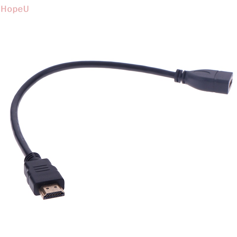 [HopeU] สายเคเบิลต่อขยาย HDMI ตัวผู้ เป็นตัวเมีย ขนาด 15 ซม. 30 ซม. 1 ชิ้น