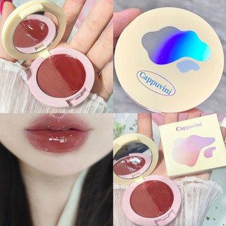 Cappuvini ลิปกลอส เนื้อแมตต์ แบบกระจกใส สองชั้น