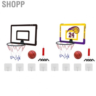 Shopp Wall Mounted Basketball Hoop  Easy Grip Indoor Kit To Assemble Excellent Toy for Courtyard