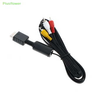 (Plusflower) ใหม่ สายเคเบิลเสียงวิดีโอ AV สําหรับระบบคอนโซลเครื่องเล่น ps2 ps3