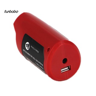 Turbobo อะแดปเตอร์แปลงแบตเตอรี่ DC 12V USB สําหรับ Milwaukee 49-24-2310 48-59-1201 M12