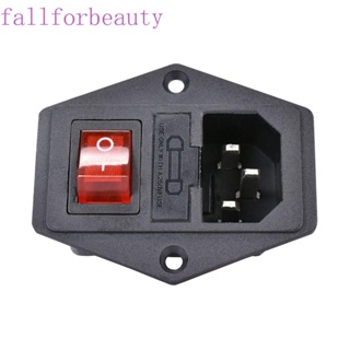 Fallforbeauty สวิตช์โยกฟิวส์ AC 10A 250V 15A 3Pin สําหรับเครื่องพิมพ์ 3D