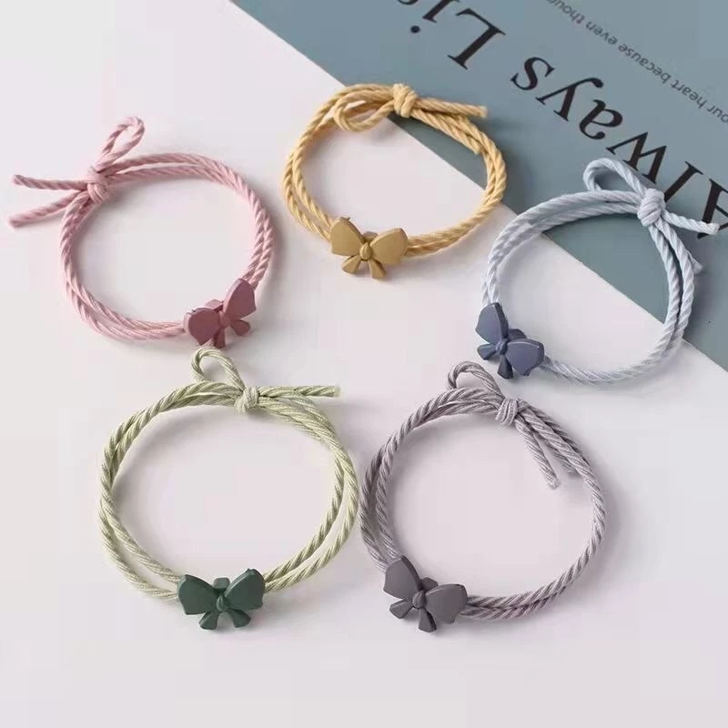 ยางรัดผม เครื่องประดับผม ยางรัดผม โบว์น่ารัก ยางรัด เครื่องประดับ สไตล์สร้อยข้อมือ สําหรับแฟนหนุ่ม แฟนสาว