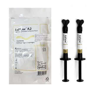 Korea 2g*2 Syringes EsFlow Light Curing Flowable Composite Resin Dental material