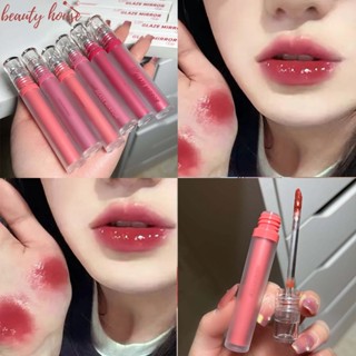 Herorange Jelly Velvet Plumping ลิปสติก / ลิปกลอส กันน้ํา ติดทนนาน ไม่ติดถ้วย / เครื่องสําอางแต่งหน้า ลิปทินท์ สีแดง เซ็กซี่ / กระจก วอเตอร์ไลท์ ให้ความชุ่มชื้น ลิควิด ลิปกลอส