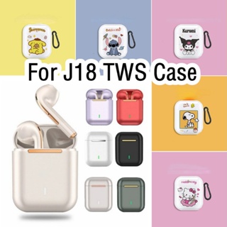 【Case Home】เคสหูฟัง แบบนิ่ม ลายการ์ตูน สําหรับ J18 TWS J18 TWS