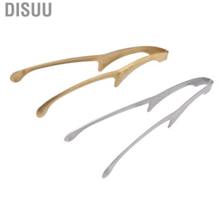 Disuu Serving Tongs  430 Stainless Steel Gold and Silver Grill Prevent Slip Easy To Clean Rustproof for Barbecue