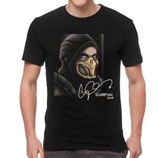 มีความสุข ใหม่ เสื้อยืดแขนสั้น พิมพ์ลาย Mortal Kombat Video Game สไตล์วินเทจ สําหรับผู้ชาย VBN33359