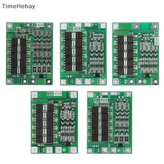 Timehebay บอร์ดป้องกันที่ชาร์จลิเธียม 3S 4S 40A 60A 18650 BMS สําหรับมอเตอร์สว่าน 11.1V 12.6V 14.8V 16.8V