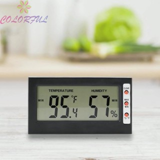 【COLORFUL】LCD Thermometer ABS Plastic Digital Display For Pet Breeding Hygrometer