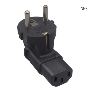 Nex EU4 8 Europe 2 Prong Receptacle EU 4 8 มม. 2Prong เป็น C13 ตัวแปลงไฟเชื่อมต่อ