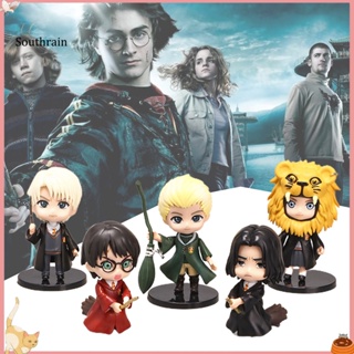 Sta โมเดลฟิกเกอร์ PVC รูปการ์ตูนอนิเมะ Harry Potters คลาสิก ขนาดเล็ก สําหรับตกแต่งกาแฟ 5 ชิ้น