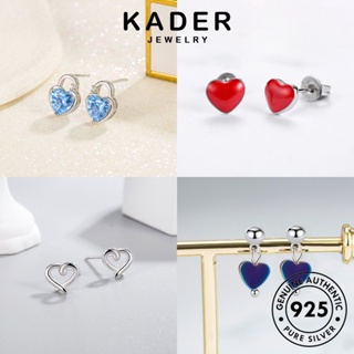 Kader Jewelry ต่างหูสตั๊ด เงิน 925 รูปหัวใจ ประดับเพชร เครื่องประดับ สําหรับผู้หญิง M052