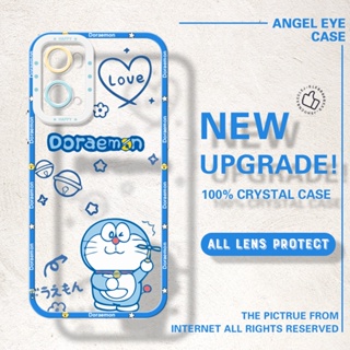 เคสโทรศัพท์มือถือแบบนิ่ม ใส กันรอยกล้อง ลายโดราเอมอน คริสตัล สําหรับ OPPO A11 A11x A11s A11k A12 A12s A15 A15s A16 A16e A16K