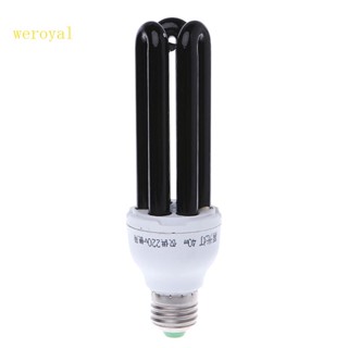 Weroyal E27 15 20 30 40W UV อัลตราไวโอเลต เรืองแสง แบล็คไลท์ CFL หลอดไฟ โคมไฟ 220V