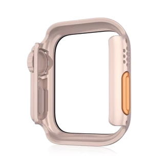 เคสกระจกนิรภัย PC แบบแข็ง ป้องกันหน้าจอ สําหรับ Apple Watch iWatch 45/41/40 มม. 44 มม. 49 มม.