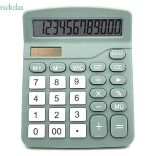 NICKOLAS Calculadora เครื่องคิดเลข 837 12 หลัก หน้าจอแสดงผลขนาดใหญ่ สําหรับบัญชี อเนกประสงค์