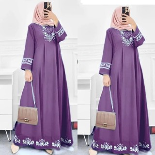 -L Maxy Gamis ชุดเดรสลําลอง พรีเมี่ยม เหมาะกับทุกขนาด สําหรับสตรีชาวมุสลิม XL