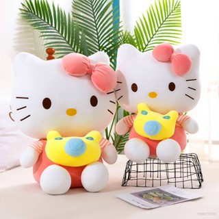 SANRIO หมอนตุ๊กตานุ่ม รูปการ์ตูน Hello Kitty พร้อมกล้อง สําหรับตกแต่งบ้าน