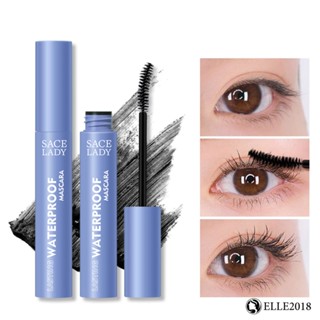 Sace Lady Eye Black Mascara Waterproof No Slogan Lashes Very Fine Brush Head Long -lasting Eye Makeup 【elle20181_th】