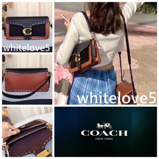 Shoulder Bag 26 With Rivets 79338 กระเป๋าสะพายข้าง กระเป๋าแฟชั่นแนวทแยง COAC H กระเป๋าถือ กระเป๋าใต้วงแขน