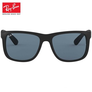 [ของแท้] Ray/ban แว่นตากันแดด Justin Rb4165 622/2V 55 เลนส์โพลาไรซ์ สีน้ําเงินเข้ม