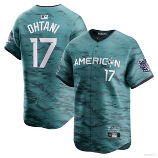 เสื้อคาร์ดิแกนเบสบอล MLB All Star Jersey Shohei Ohtani Button Down 2023-2024 สําหรับผู้ชาย