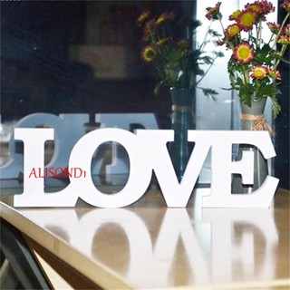 ALISOND1 ป้ายไม้ LOVE ตัวอักษร LOVE ตกแต่งผนัง ปาร์ตี้ ห้อง ตกแต่ง อุปกรณ์ปาร์ตี้