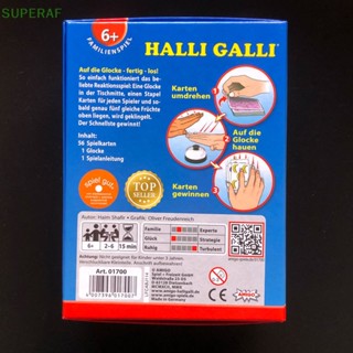 Superaf เกมกระดานภาษาอังกฤษ Halli Galli สําหรับงานปาร์ตี้