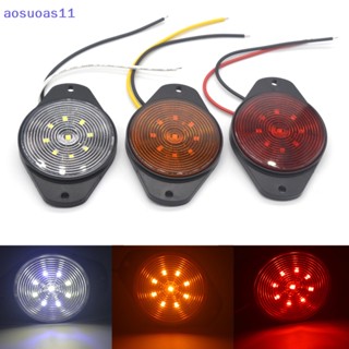 Aosuoas หลอดไฟสัญญาณเตือน Led 9 ดวง สําหรับติดหลังคารถยนต์ รถบรรทุก รถพ่วง รถตู้ รถตู้