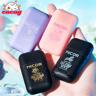 cocoy 【พร้อมส่ง】 Cod Nicor Nose Stick ของแท้มิ้นท์ Nasal Passage Stick ชั้นดูดจมูกขับรถสดชื่น Sober Stick Repair Nasal Box Double-hole Refreshing Stick