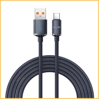 สายชาร์จ USB Type C 6A 120W ชาร์จเร็วมาก สําหรับโทรศัพท์มือถือ