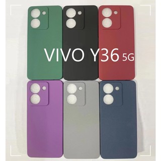 เคสโทรศัพท์มือถือแบบนิ่ม ผิวด้าน บางมาก สีพื้น เรียบง่าย สําหรับ VIVO Y36 5G Y78 Y78+ Y35+