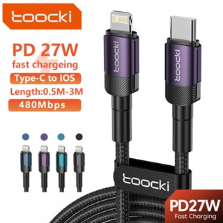 Toocki 2.4A สายเคเบิลข้อมูล สายชาร์จ สายถัก สายชาร์จ USB Type C Cable เหมาะสำหรับโทรศัพท์มือถือ 12W Fast charge QC3.0