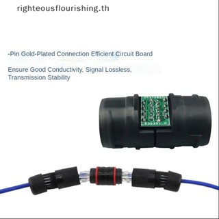 Righteousflourishs.th อุปกรณ์เชื่อมต่อเครือข่าย LAN RJ45 กันน้ํา ตัวเมีย เป็นตัวเมีย