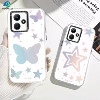 เคสโทรศัพท์มือถือแบบแข็ง ลายผีเสื้อ ไล่โทนสี หลากสี สําหรับ Infinix Hot 30i Hot 11 Play Hot 10 Play Hot 10 Lite Smart 7 Smart 6 Smart 5 Stars