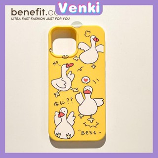 Venki - เข้ากันได้สำหรับ เคส iphone 11 เคสไอโฟน เคสไอโฟน11 เคสไอโฟนเคลือบเงา TPU เคสลูกอมสีเหลืองเคลือบกันกระแทกป้องกันกล้องนุ่มเป็ดสีเหลืองน่ารักเข้ากันได้กับ iPhone 14 13 Pro max 12 Pro Max xr xs max