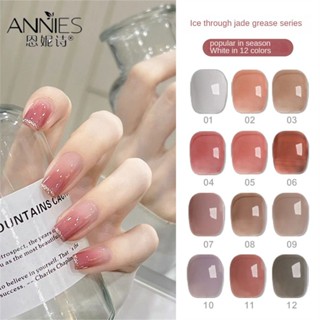 Roniki ยาทาเล็บเจล แบบใส สีนู้ด สีชมพู เป็นที่นิยม มี 12 สีให้เลือก