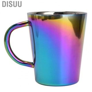 Disuu 300ml Stainless Steel Coffee Cup With Handle Colorful Insulated Mug