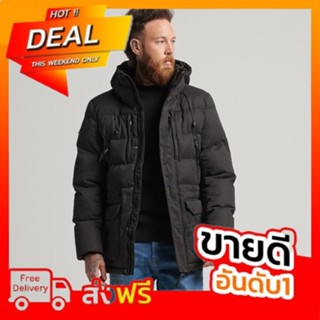 เสื้อกันหนาว Superdry Microfibre Expedition Parka Jacket - Black ของแท้ พร้อมส่งจากไทย