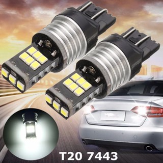 หลอดไฟเลี้ยว LED DRL T20 7443 สีขาว 2 ชิ้น