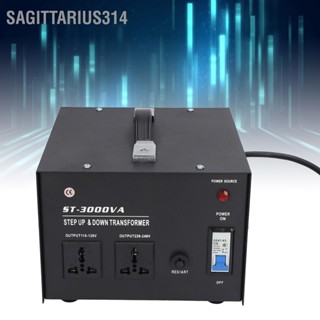 Sagittarius314 3000W AC Voltage Transformer 110V to 220V Step Up Buck 2 Universal Sockets ตัวแปลงแรงดันไฟฟ้า