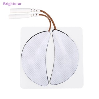 Brightstar แผ่นอิเล็กโทรด แบบไม่ทอ แบบเปลี่ยน สําหรับนวดหู 1 คู่